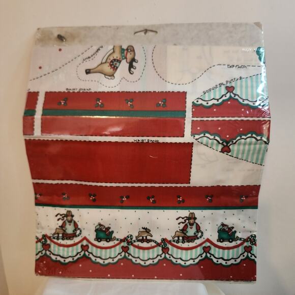 Daisy Kingdom Nina’s Christmas Bunny Fabric Panel Kit 1991 Style 9835 - Picture 6 of 7